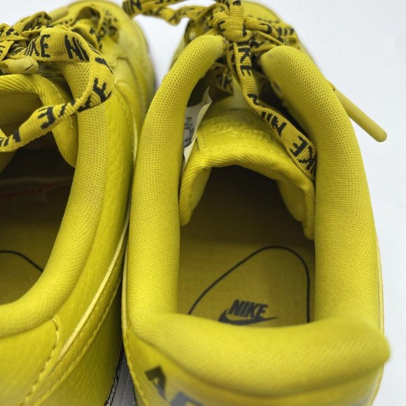 NIKE Women's Air Force 1 Low SE Premium OVERBRANDING in BRIGHT CITRON sz  9-VGUC - Picture 11 of 15